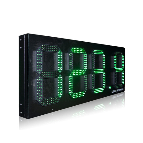 Impermeable al aire libre 12 '' 7 segmentos de un solo verde 888.8 precio de panel de pantalla LED