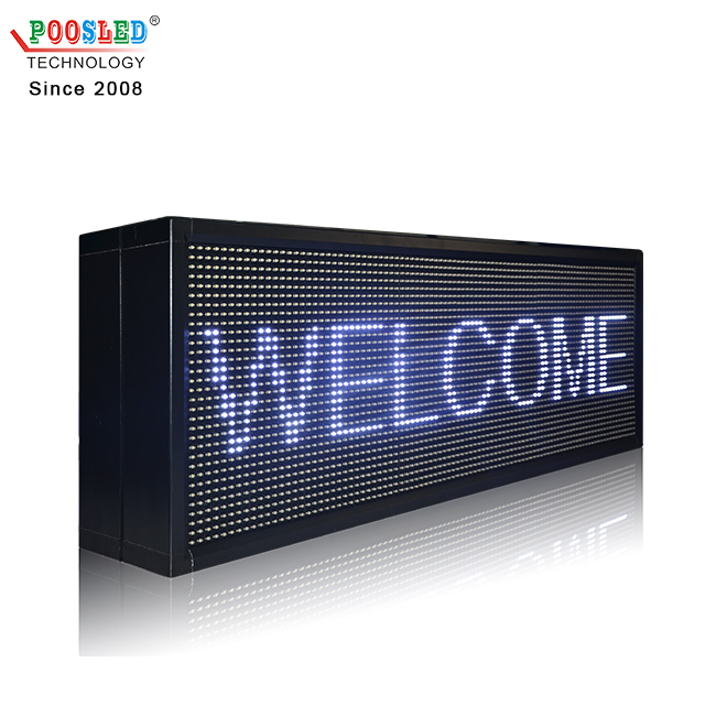 Pantalla LED blanca de doble cara popular P10 3x2 para exteriores