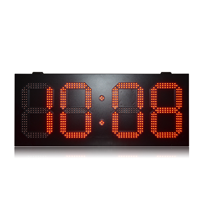 Ip65 de alta calidad al aire libre de 12 pulgadas con un solo reloj digital LED rojo Gps