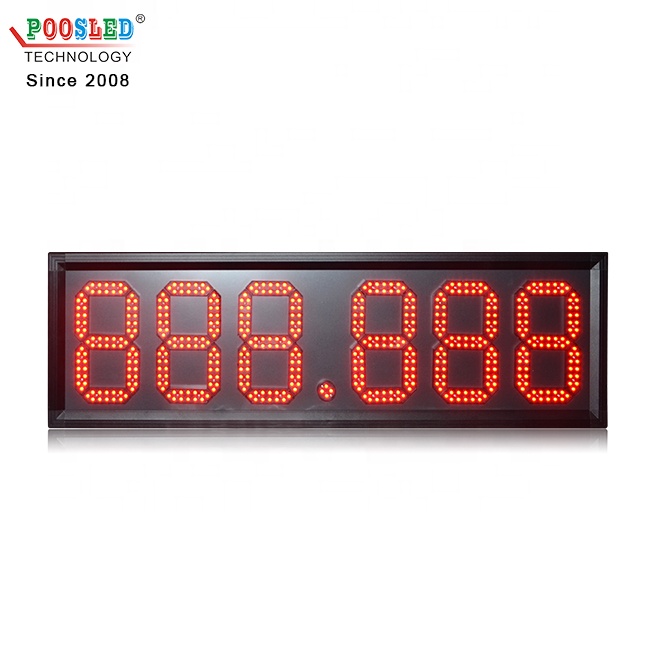 Super Design Wireless Control 8 pulgadas 888.888 gasolinera llevó la señal de precio