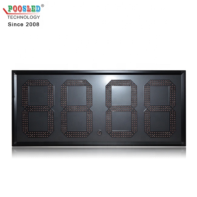 Popular al aire libre impermeable D15 "Red 88.88 Control remoto Led señal de gasolinera