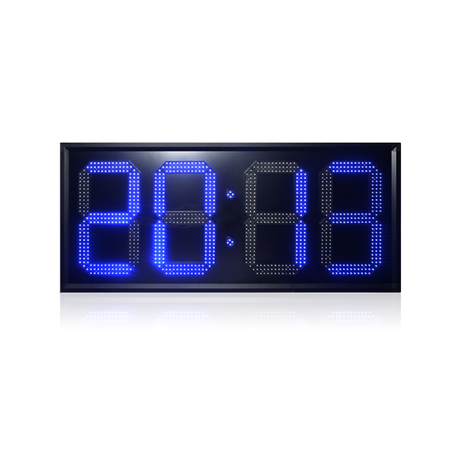 Reloj de pared llevado teledirigido azul único de alta calidad de 15 pulgadas