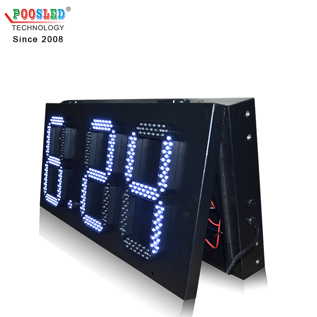 Venta caliente Arabia Saudita 12 pulgadas impermeable blanco 8.88 Led señal de precio de gas