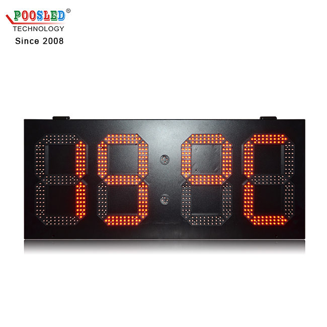 Ip65 de alta calidad al aire libre de 12 pulgadas con un solo reloj digital LED rojo Gps