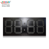 Reloj de pared LED 88:88 de un solo segmento blanco impermeable de 12 pulgadas y 7 segmentos