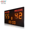 Marcador de fútbol LED amarillo al aire libre de buena calidad Ip65 15 '' + 8 ''