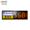 Precio de pantalla LED de publicidad de control inalámbrico para gasolinera 7 segmentos D15 `` + 6 '' pantalla LED señal de gas de aceite para exteriores