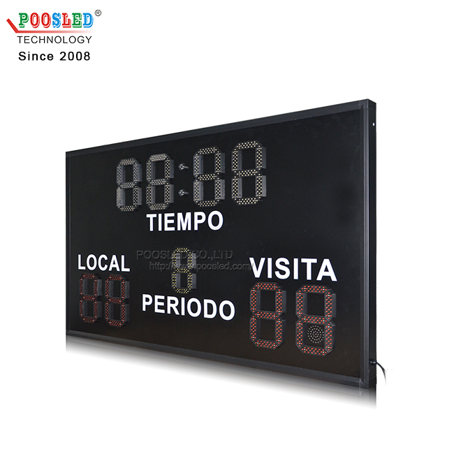 Venta caliente al aire libre impermeable 10 '' + 8 '' marcadores de fútbol electrónicos de control inalámbrico